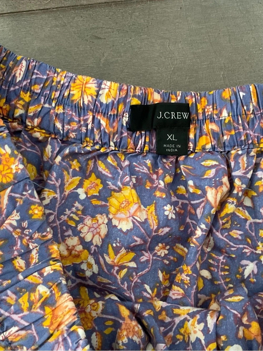 J. Crew floral tiered midi skirt XL